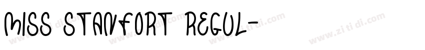 Miss Stanfort Regul字体转换